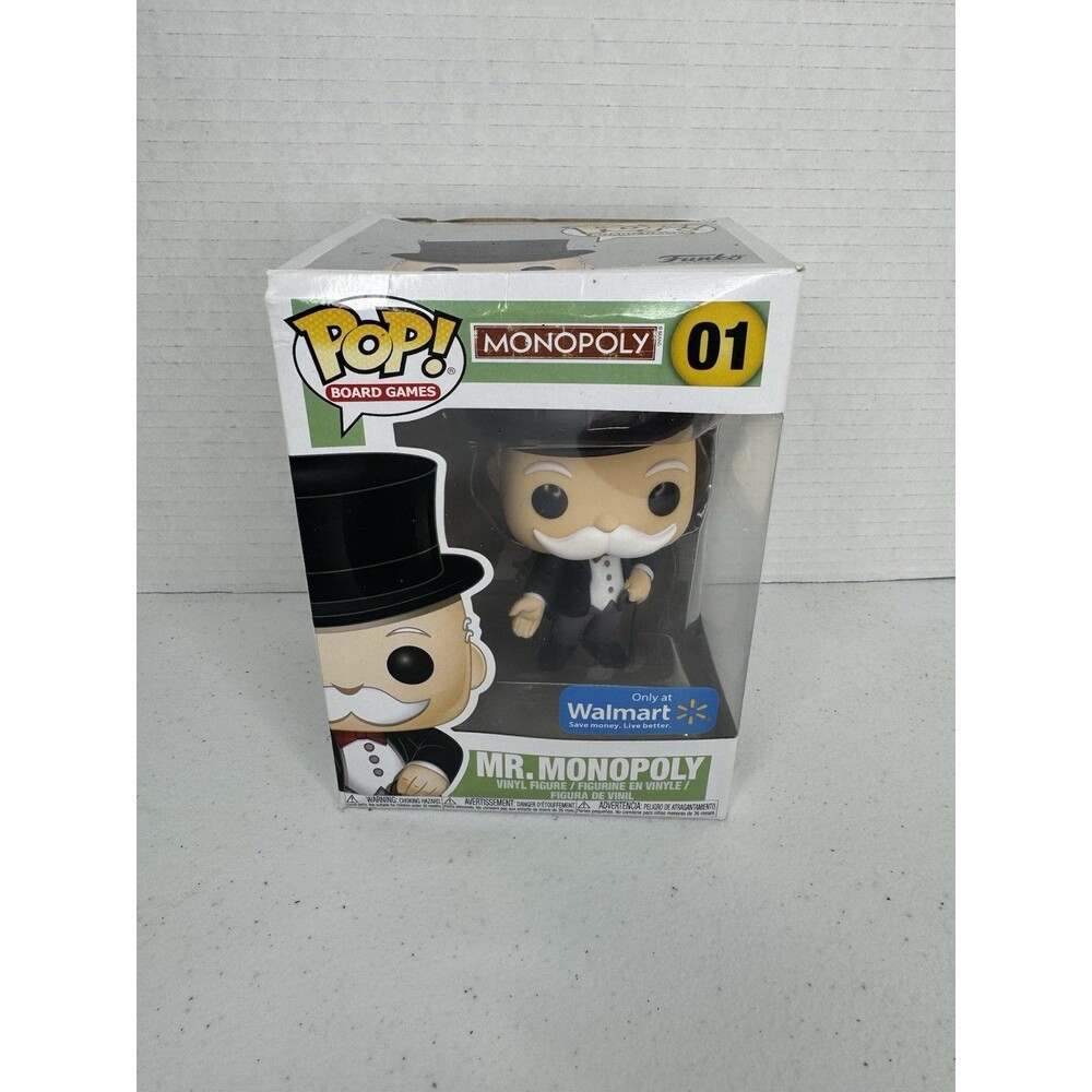 Funko Pop Board Games Mr Monopoly Figure #01 Walmart Exclusive